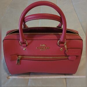 Coach Rowan satchel in electric pink